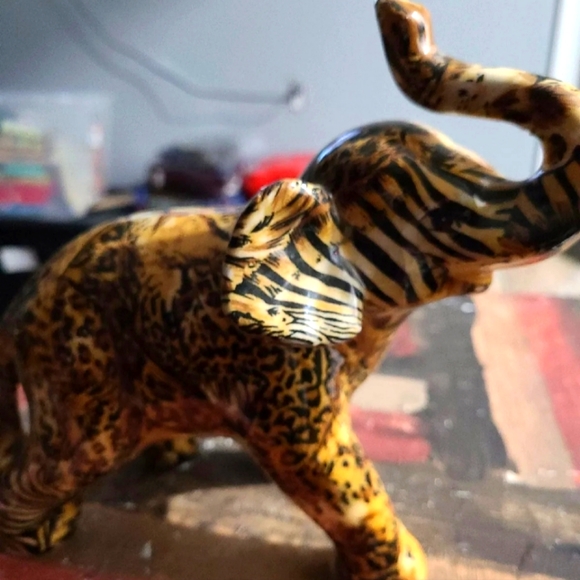 Other - Vintage-Collectible La Vie patchwork Elephant